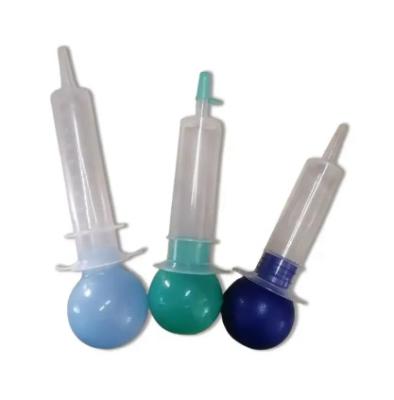 China 80ml Bulb Irrigation Syringe Irrigating Dental Syringes Sterilized Plastic Bulb Syringes With Tip Cap Te koop