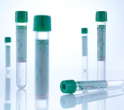 Cina Green Top Sodium Heparin Blood Collection Tubes Heparin Lithium Sodium Tube in vendita