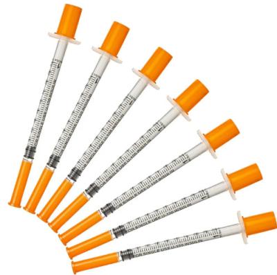 Cina CE Approved Medical Disposable Safety 0.5 ml 31G Single Use Insulin Syringe with Needle Made Professionally in vendita