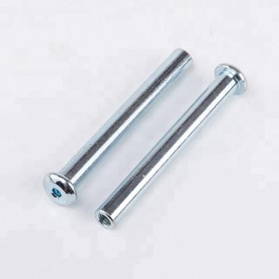 China China Manufacture Button Carbon Steel Male Female Button Head Chicago Screws for sale