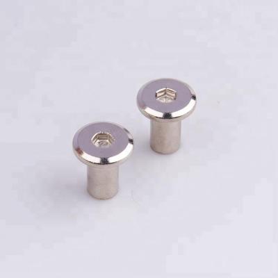 China Steel Flat Head Socket Socket Sleeve Male Female Chicago Screws Hex Screws for sale