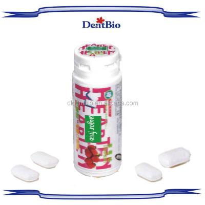 China Chinese 5 Flavors Xylitol Free Sugar Vitamin Xylitol Chewing Gum Chewing Gum In Small Bottle Box for sale