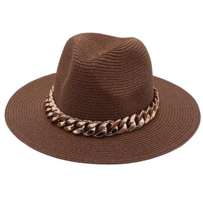 China Beach hat Panama hat Sir European and American wind hat men's Ms. spring/cool and refreshing summer beach hat for sale