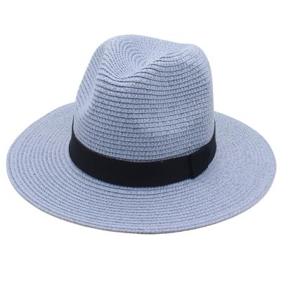 China Fashion Panama Hat Ms. Han's Edition Hat Male Jazz Square Black Ribbon for sale