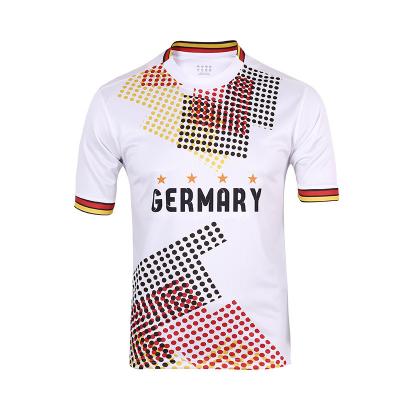 China 2022 Custom Logo Soccer Wear Germany T-shirts Breathable Quick Dry Comfortable Design Forming Football Wear Fast Shipping for sale