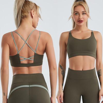 China 2022 Wholesale New Arrival Active Wear Breathable For Women Long Pants Bra Gym Fitness Yoga Seamless Sexy Wear for sale