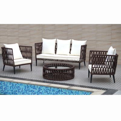 China Modern All Weather Outdoor Furniture Unique Design Outdoor Sofa Sets Good Quality Wicker Sofa for sale