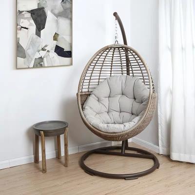 China New Design Modern Rattan Garden Furniture Wicker Swing Chair Hanging Chairs for sale