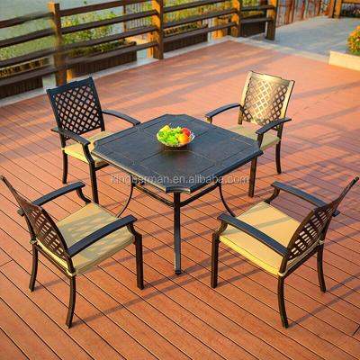 China Modern Patio Furniture And Chairs Cast Iron Table And Chair for sale