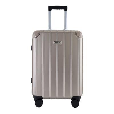 China Aluminum Alloy Handle New Design 20inches Set Travel Aluminum Luggage Frame Travel Rolling Aluminum Suitcase for sale