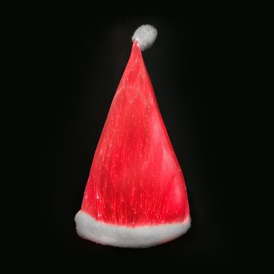 China Wholesale Fancy Lighting Party Plush Led Party Supplies Decoration Christmas Santa Hat for sale