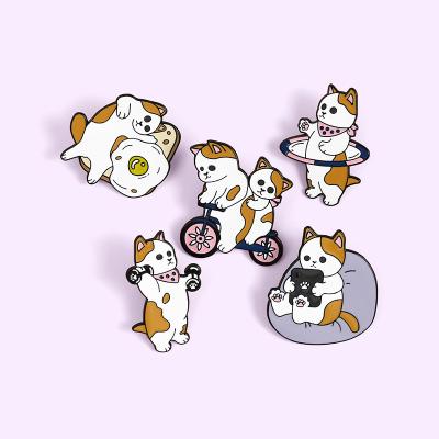 China American New Environmental Friendly Alloy Soft Enamel Pin Dogs Shape Cartoon Brooch Pin for sale