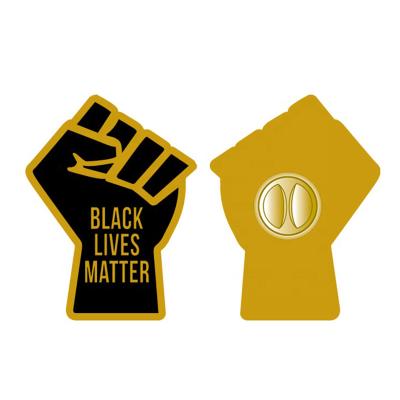 China American Amazon Custom Black Lives Matter I Can't Breathe Soft Enamel Metal Lapel Pin for sale