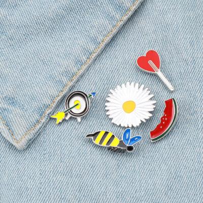 China Europe Enamel Bee Badge Pin Badge Bee Badge Custom Hard Enamel Pin Custom for sale