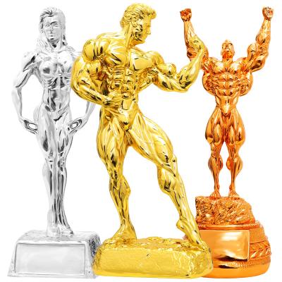 China Europe Fitness Trophies Bodybuilding Competition Fitness Men and Women Events Global Bodybuilders and Misses Custom Trophy for sale