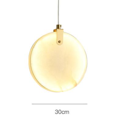 China Contemporary Marble Chandelier Ceiling Lamp Bedrooms , Simple Postmodern Light Bar / 30Cm for sale