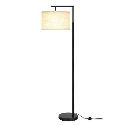 China Instant On Floor Lamp With 3CCT LED Bulb, Lamp For Living Room With Beige Linen Shade, Modern Standing Lamp Floor Lamps For Bedrooms for sale