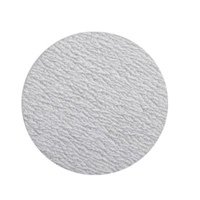 China Factory hot sales high efficiency 150 mm, 6 inch white coated fused alumina sandpaper disc for polishing wood stone metal for sale