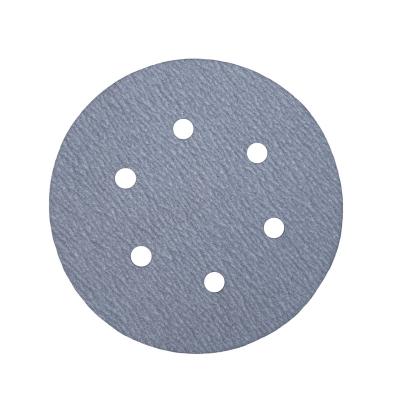 China Factory Sales Wood and Wall 5 Inch 125mm Aluminum Oxide Polishing Discs High Quality Sandpaper for Wood and Wall Polishing for sale