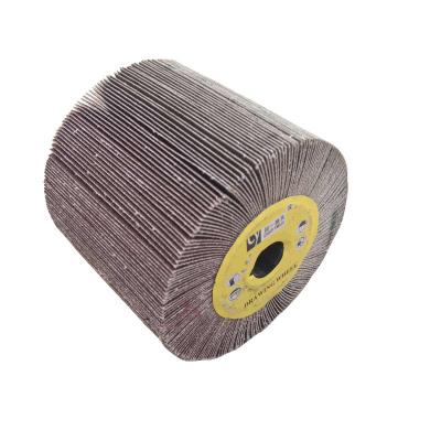 China Satin finish of high quality all-abrasive material aluminum oxide wire drawing cloth wheel for stainless steel polishing, metal surface rust removal for sale