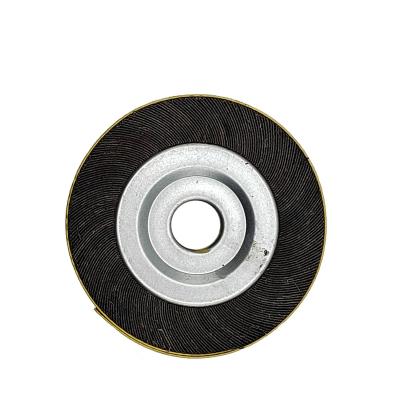 China Aluminum Oxide Emery Cloth Fin Wheel 100*25mm Sandpaper 60# Sandpaper Polishing Wheel 100*25mm Metal And Wood for sale