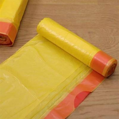 China BIODEGRADABLE Disposable Colorful Cheap Kitchen Waste Bag Drawstring Compostable Garbage Bag for sale