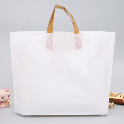 China Custom Logo Environmentally Degradable Hardcover Book Moisture Proof Plastic Shopping Bag With PE Material for sale