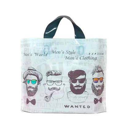 China Recyclable Custom Printed Beautiful Pictures High Quality Plastic Gift Bag With Handles for sale