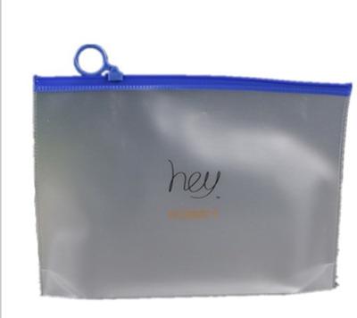 China Customized High Quality Clear Bag Moistureproof Matte Frosted PVC Zipper Bag Printed Logo Reclosable Pull Pull Plastic Bag for sale