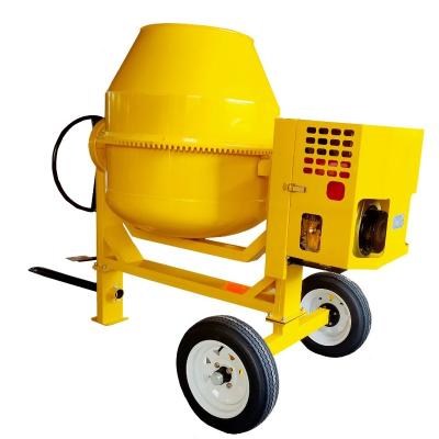 China 2 wheels mobile small concrete mixer 500L electric gasoline diesel cement for construction machinery for sale