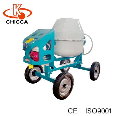 China 4 wheels diesel engine gasoline electric portable small mobile cement mixer machines for construction for sale