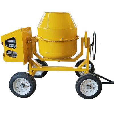 China high quality 450L 4 wheels concrete mixer with 6HP diesel engine for sale