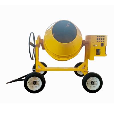 China 500L 4 wheels Diesel Concrete Mixers cement machine with 9HP engine for sale