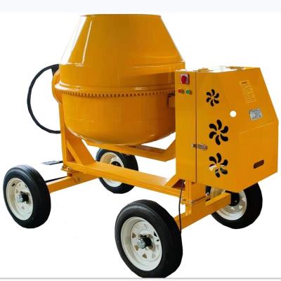 China 800L small Mobile Concrete Mixers 4 wheels electric motor cement machines China en venta