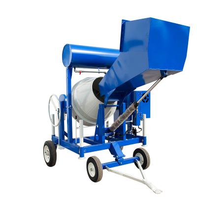 China Self loading concrete mixer cement mortar drum machine for sale en venta