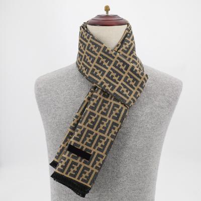 China 22021 New Winter Fashion Luxury Designer Men's Cashmere Scarves Branded Modal Neck Scarf Men for sale