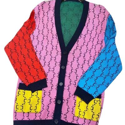 China Breathable Custom Private Label Classic Girls Cardigan Ladies Knitted Cardigan Custom Logo Knitted Sweater For Women Custom Top Sweater for sale