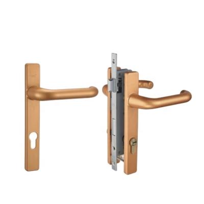 China Factory Price Mortise Modern Aluminum Door Handles Latest Double Sided Door Lock for sale