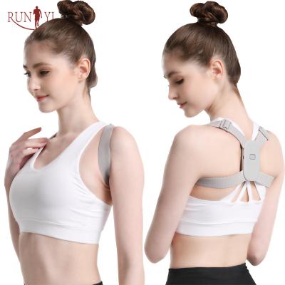 China RUNYI 2021Customized electronic posture corrector adjustable/detachable vibration sensing intelligent reminder logo for sale