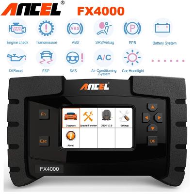 China Ancel FX4000 Universal OBD2 Scanner Full System ODB 2 Car Diagnostic Tool ABS SRS Oil Reset Code Reader ODB2 Diagnostic Automotive Scanner for sale