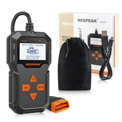 China Universal NXPEAK NX301 OBD2 Auto Scanner For Car Code Reader Scanner Tools Car Diagnostic Tool PK Elm327 for sale