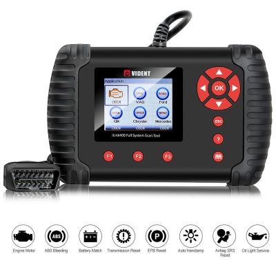 China Original VIDENT iLink400 Full System Universal Single Scan Tool Do Support ABS/SRS/EPB/Regeneration/DPF/Oil Reset for sale