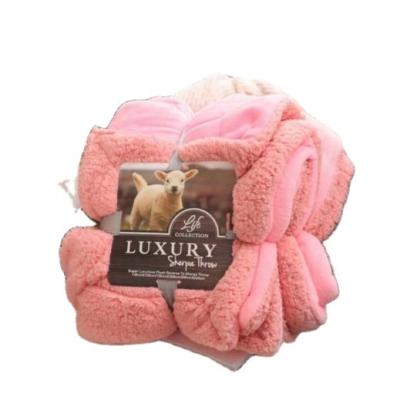 China Wholesale Sherpa Mink Blanket Warm Micro Soft Fleece Throw Blanket for sale