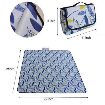 China Waterproof Wholesale High Quality Foldable Large Waterproof Outdoor Printed Picnic Blanket for sale