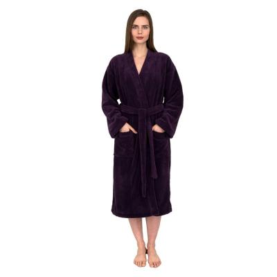 China 2022 Wholesale Custom Soft Warm Winter Wearable Bathrobe Thermal Sleepwear Fleece Long Robe Women For Home Hotel for sale