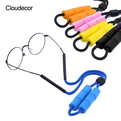 China Lanyard Adjustable Sunglasses Strap Swimming Goggles Foam Rope Supplier Gold Monocle Tie Lanyard For Men Floating Strap Glasses for sale