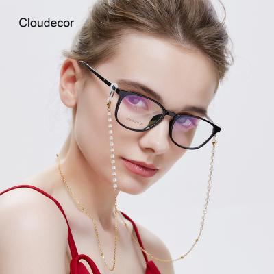 China Fashoin 2021 Black Pearl FaceMask Necklace Glasses Chain Pearl Eyewear Chain Pearl Ties Glasses Eye Jewelery Glass Lanyards for sale