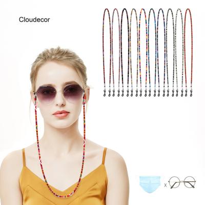 China Fashoin Fashion Flat Glasses Tie Rope Dismountable Colorful Strings For Eyewear Sunglasses Ethnic Style Eyewear Chain Holder Lanyard for sale