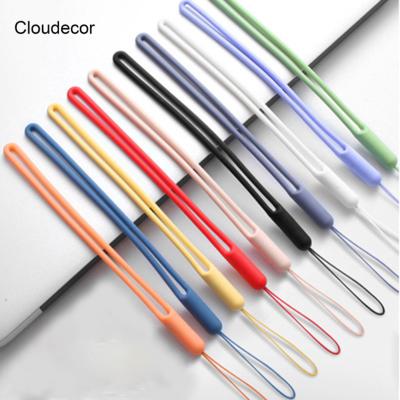 China Silicone Cell Phone Lanyard For Lanyard For iPhone Xiaomi Phone Straps Key Chain Camera Strap Gym ID Card Gym USB Arming Cord for sale