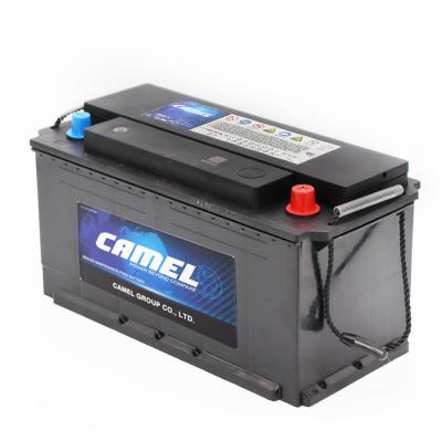 China Camel Brand 2S Maintenance Free Car Starting Battery 12V 90Ah Standard NC Lead Acid Battery For Truck 90Ah for sale